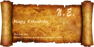 Nagy Edvarda névjegykártya